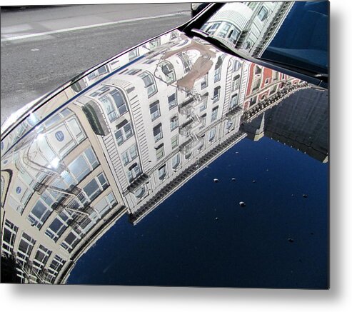Car Metal Print featuring the photograph Reflections 2 by Douglas Pike