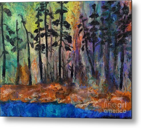 Trees Metal Print featuring the painting Remember Me by Claire Bull
