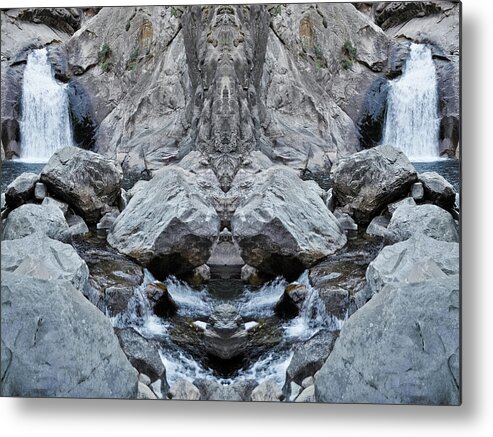 Sequoia National Park Metal Print featuring the photograph Roaring River Falls Mirror by Kyle Hanson