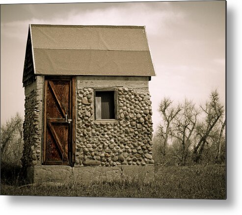 Americana Metal Print featuring the photograph Rock shed 2 by Marilyn Hunt