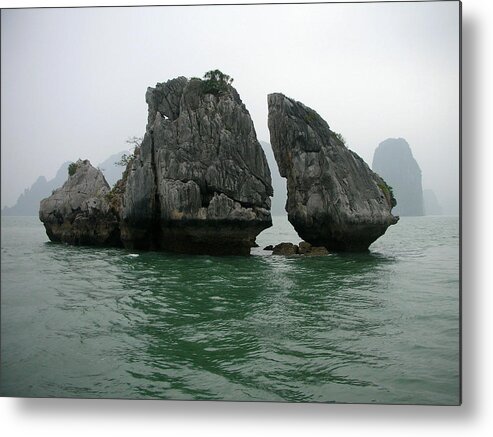 Ocean Metal Print featuring the photograph Rocks by Irina ArchAngelSkaya