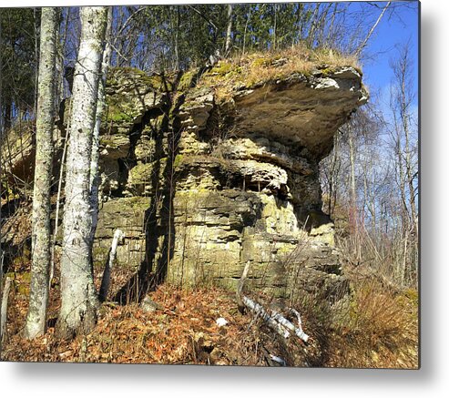 Rocky Outcrop Metal Print featuring the photograph Rocky Outcrop by David T Wilkinson