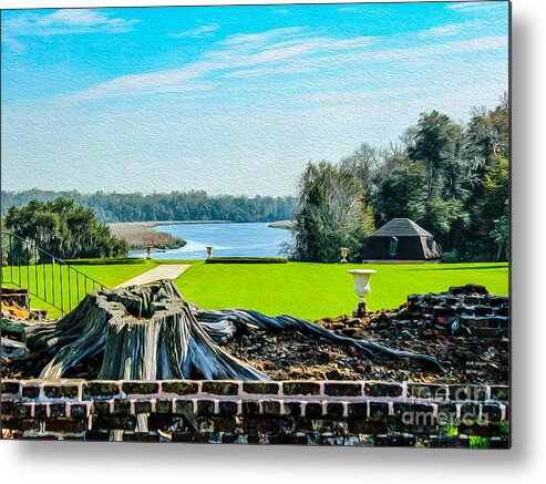 Nature Metal Print featuring the photograph Ruins and Beauty by DB Hayes