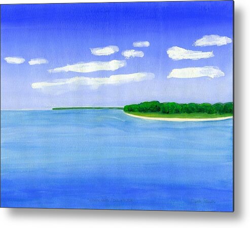 Sag Harbor Metal Print featuring the painting Sag Harbor, Long Island by Dick Sauer