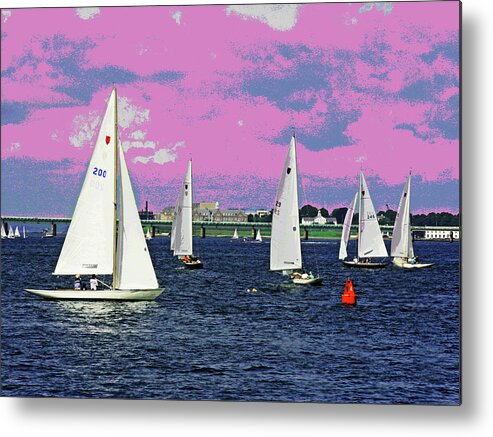 Larry Metal Print featuring the photograph Sailing Fun by Larry Oskin