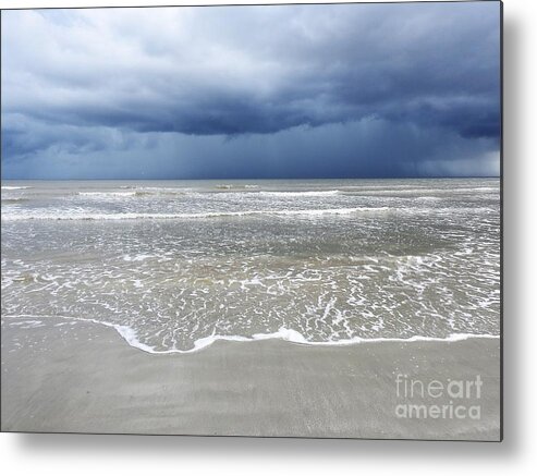 Sea Metal Print featuring the photograph Sea Storm by Jan Gelders