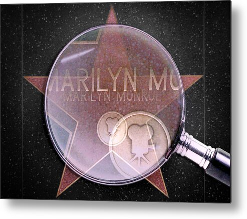 Hollywood Metal Print featuring the digital art Searching For A Star by Az Jackson