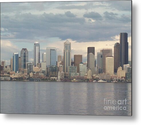Seattle Skyline Metal Print featuring the photograph Seattle Skyline by Carol Riddle