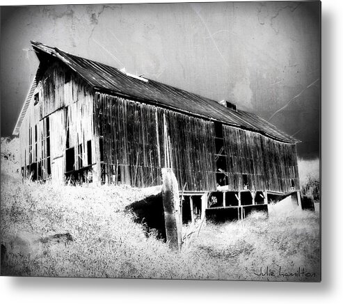 Barn Metal Print featuring the digital art Seen Better Days by Julie Hamilton