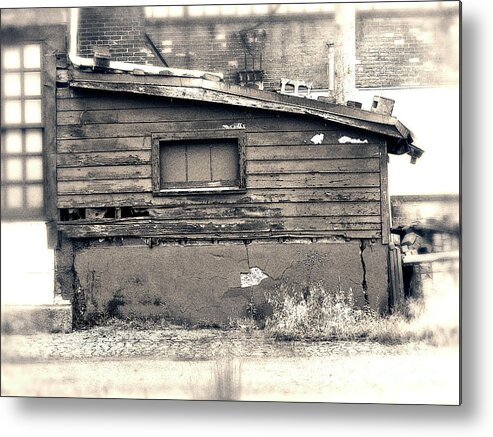 Shack Metal Print featuring the photograph Shabby Shack By The Tracks by Phil Perkins