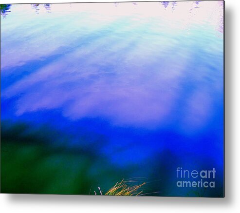 Abstract Metal Print featuring the photograph Shadowed Waters by Sybil Staples