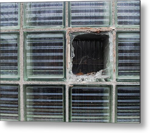 Square Metal Print featuring the photograph Shattered Square by Christopher Brown