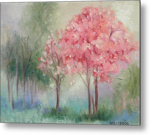 Spring Metal Print featuring the painting Sign of Spring by Ginger Concepcion