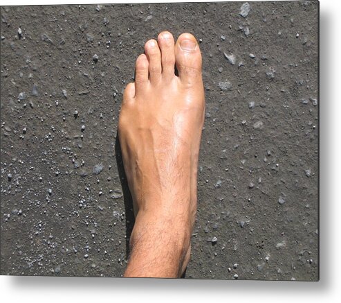 Foot Metal Print featuring the photograph Size 11 by Charles Jennison
