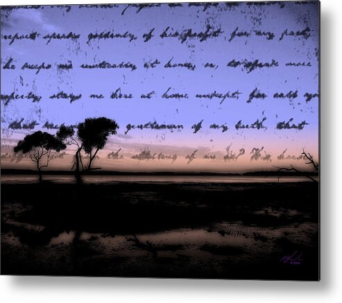 Ocean Metal Print featuring the photograph Sky Writing by Michael Blaine