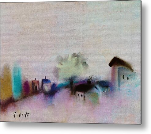 Small Village Metal Print featuring the digital art Small Village by Frank Bright