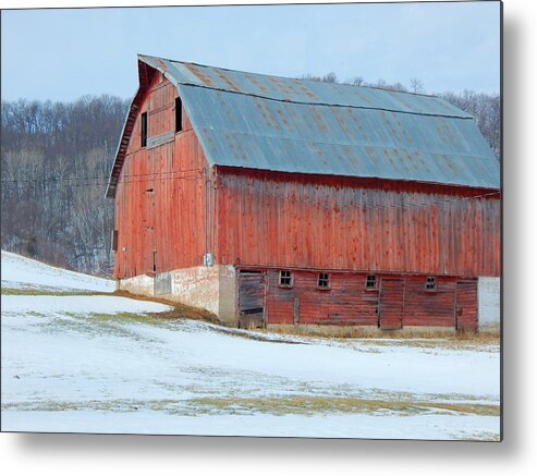 Winter Metal Print featuring the photograph Solitary Waiting by Wild Thing