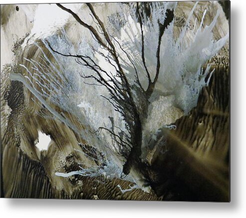 Ink Metal Print featuring the painting Song of Love by Soraya Silvestri