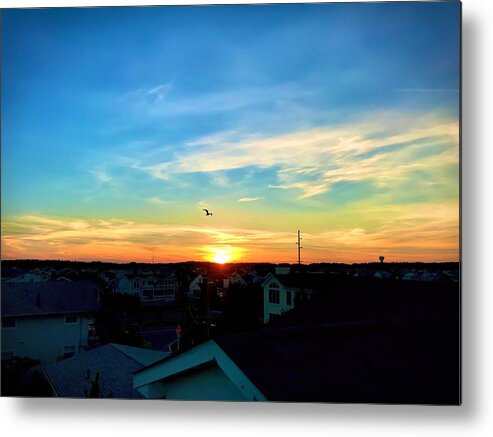Sunset Metal Print featuring the photograph South Bethany Sunset by Chris Montcalmo
