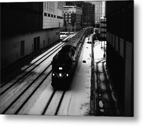 Downtown Metal Print featuring the photograph South Loop Railroad by Kyle Hanson