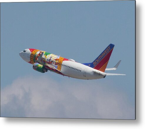 Southwest Metal Print featuring the photograph Southwest Air - Florida by Dart Humeston