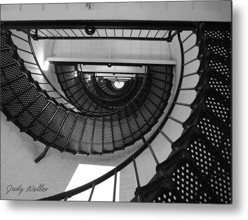 Spiral Metal Print featuring the photograph Spiral Staircase by Judy Waller