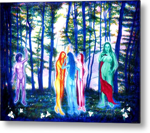 Goddess Metal Print featuring the painting Spring Grove by Tom Hefko