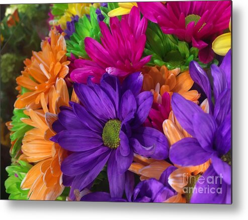 Spring Metal Print featuring the photograph Spring Mums by Nona Kumah