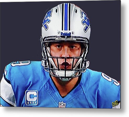 Football Metal Print featuring the photograph Stafford 2 by CHAZ Daugherty