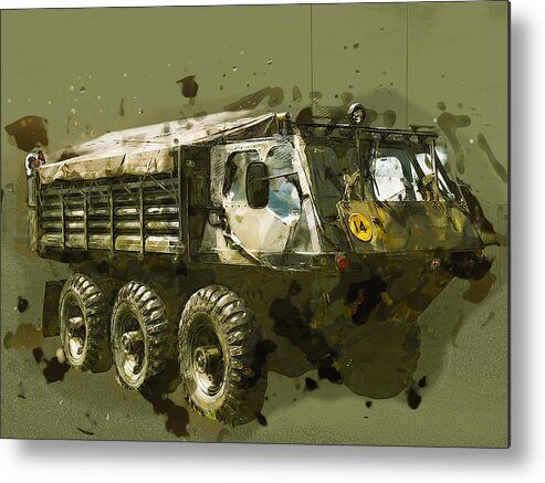 Army Metal Print featuring the digital art Stalwart Transport Vehicle 2 by Roy Pedersen