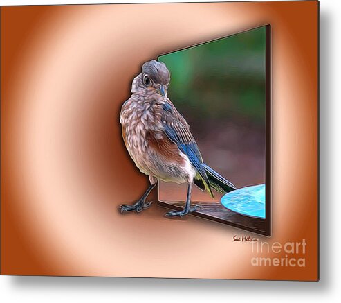 Surrealism Metal Print featuring the digital art Stepping Out into the Spotlight by Sue Melvin