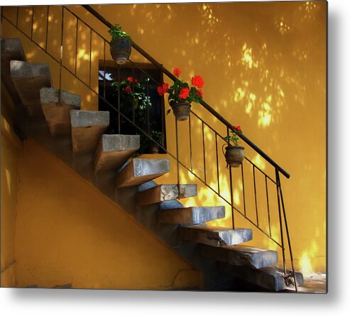 Peru Metal Print featuring the photograph Steps to Tranquility by Kandy Hurley