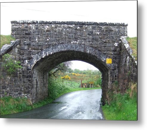 Stone Metal Print featuring the photograph Stone Bridge in Ireland by Jeanette Oberholtzer