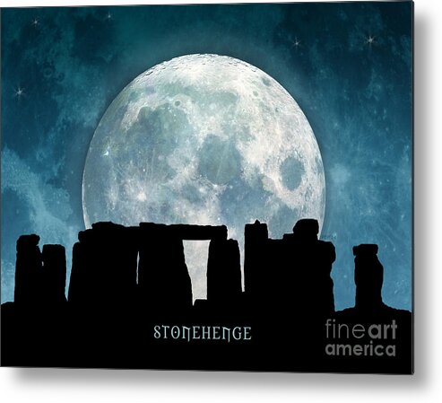 Stonehenge Metal Print featuring the digital art Stonehenge by Phil Perkins