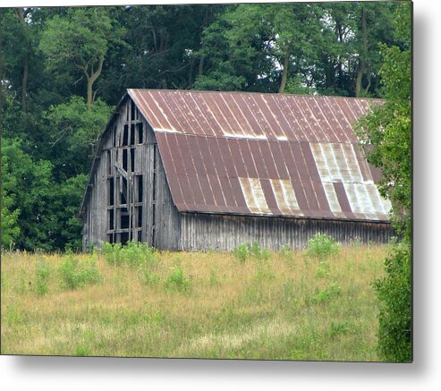 Barn Metal Print featuring the painting Stories From the Past by Robert Nacke