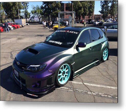 Subaru Wrx Custom Metal Print By Mag Autosport