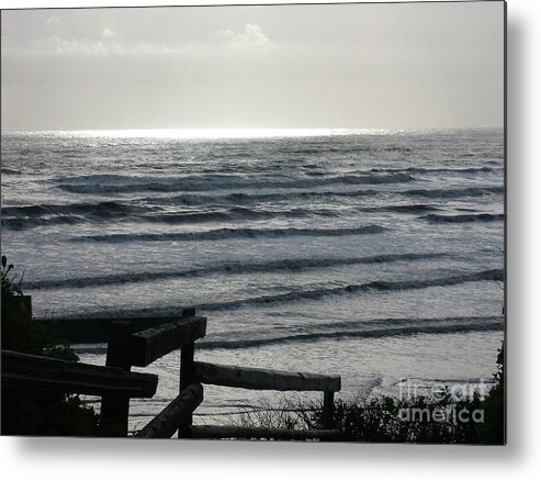 Seaside Metal Print featuring the photograph Sullen Seas by Lauren Leigh Hunter Fine Art Photography