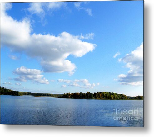 Blue Canvas Prints Metal Print featuring the photograph Summer Day by Pauli Hyvonen