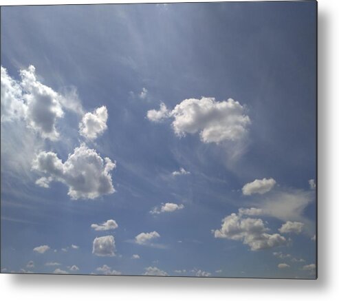 Summertime Metal Print featuring the photograph Summertime sky expanse by Arletta Cwalina