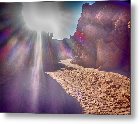 Sun In Moon Valley Metal Print featuring the photograph Sun in Moon Valley by Jessica Levant