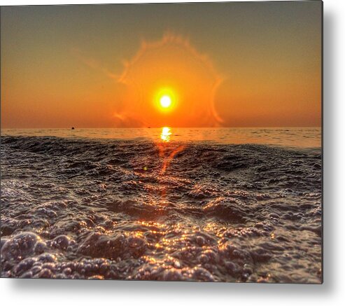 Sunset Metal Print featuring the photograph Sunburst Sundown by Nick Heap