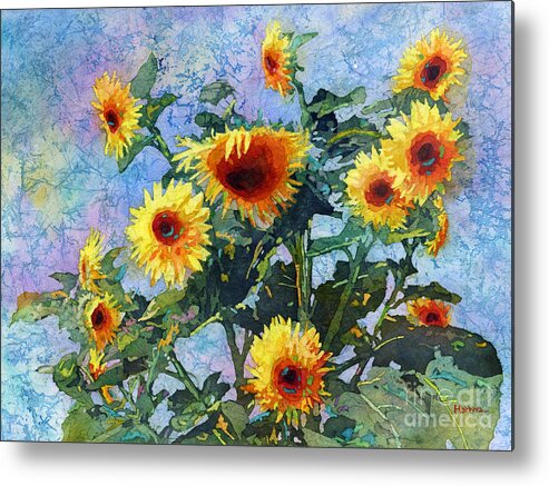 Sunflower Metal Print featuring the painting Sunny Sundance by Hailey E Herrera