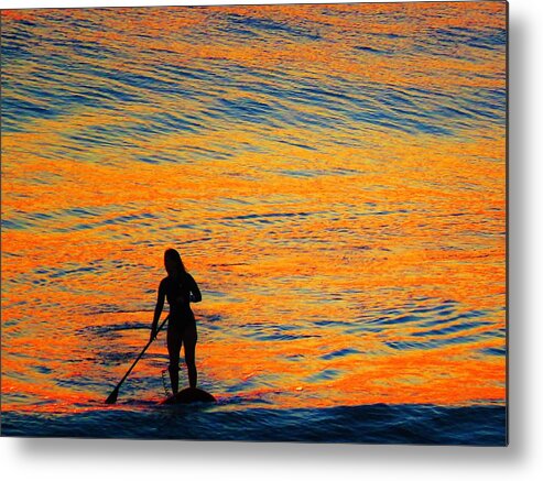 Kathy Long Metal Print featuring the photograph Sunrise Silhouette by Kathy Long