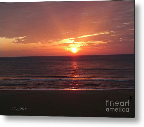 Photoshop Metal Print featuring the photograph Sunrise Virginia Beach by Melissa Messick