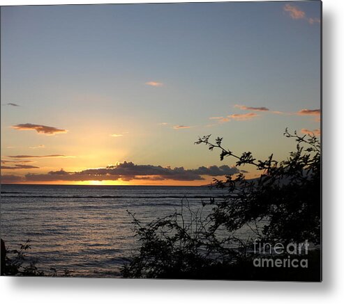 Sunset Metal Print featuring the photograph Sunset off Lipoa by Fred Wilson