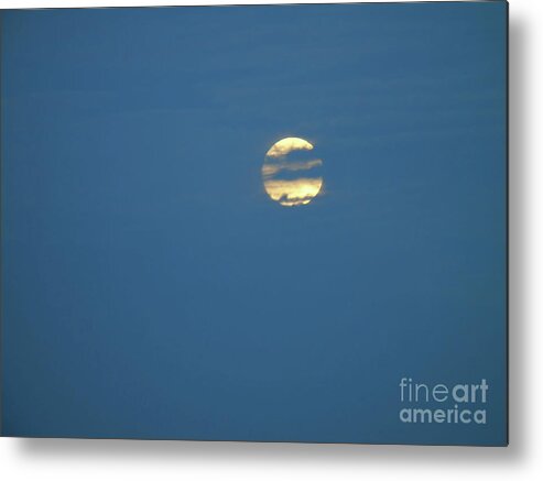 Supermoon Metal Print featuring the photograph Supermoon Hide And Seek by D Hackett