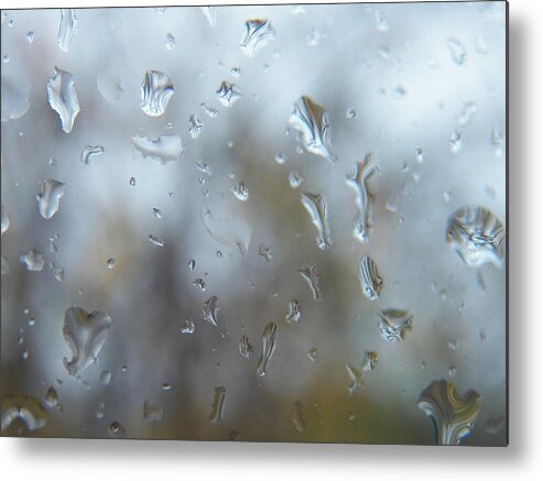 Window Metal Print featuring the photograph Tears for Sandy by Judy Via-Wolff