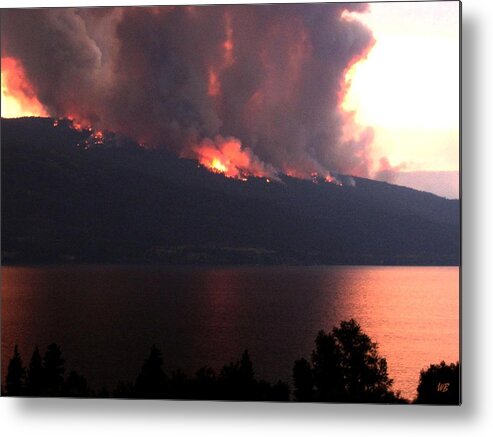 Forest Fire Metal Print featuring the photograph Terrace Mountain Fire 5 by Will Borden