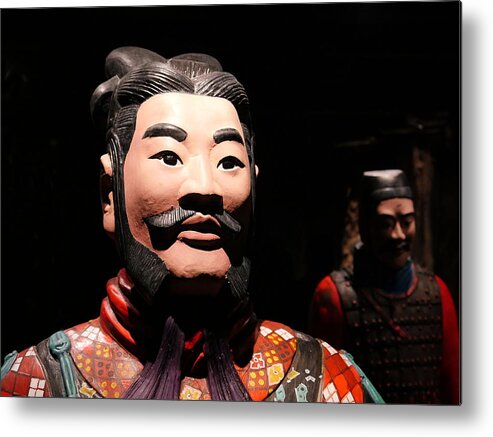 Richard Reeve Metal Print featuring the photograph Terracotta warrior army of Qin Shi Huang Di VI by Richard Reeve