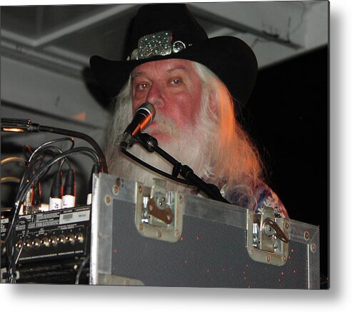 Rock Metal Print featuring the photograph The Late Leon Russel by Mike Martin